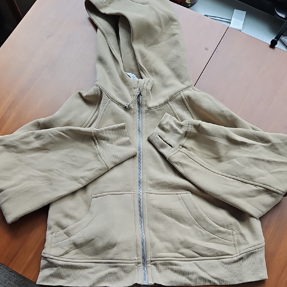 Lululemon Athletica Beige Zip-Up Hoodie